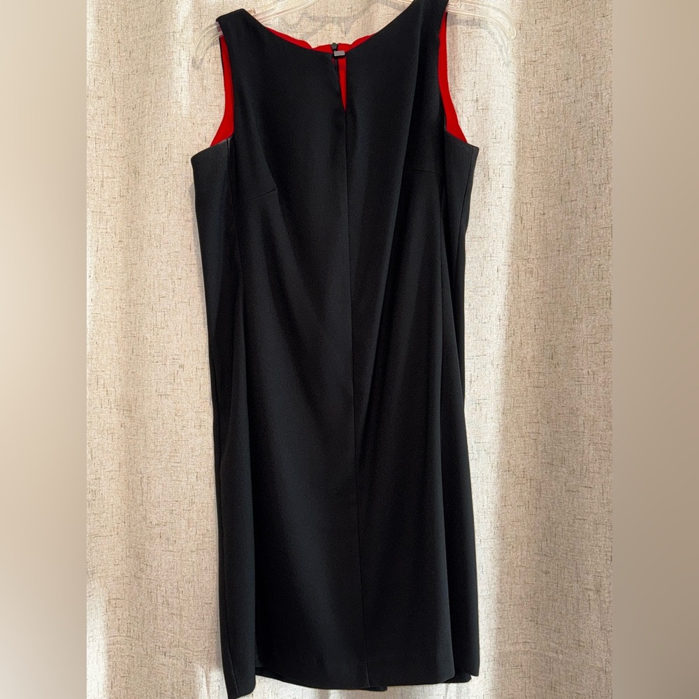 Tundra Elegant Black Dress with Red Highlights